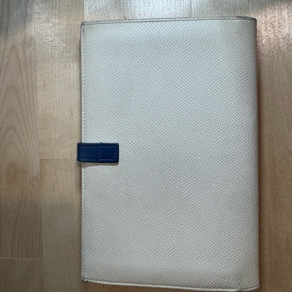 Celine Beige and Navy Clutch - Picture 2 of 3